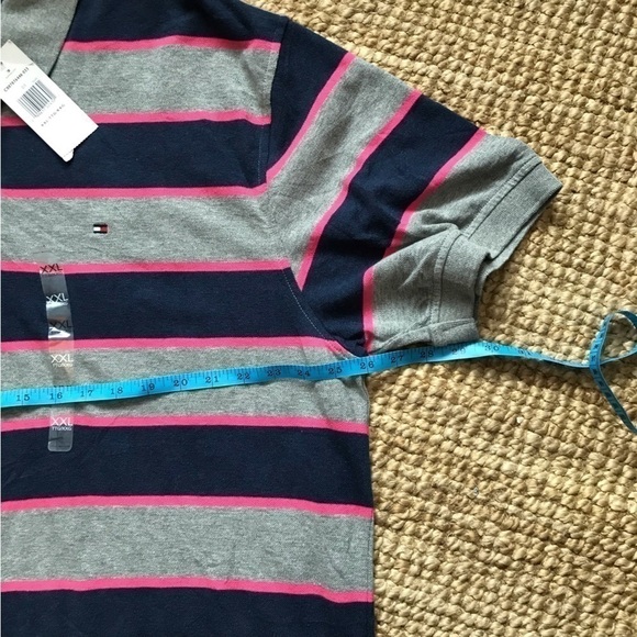 TOMMY Hilfiger striped polo shirt top XXL Big and Tall. New with tags. - Picture 4 of 6
